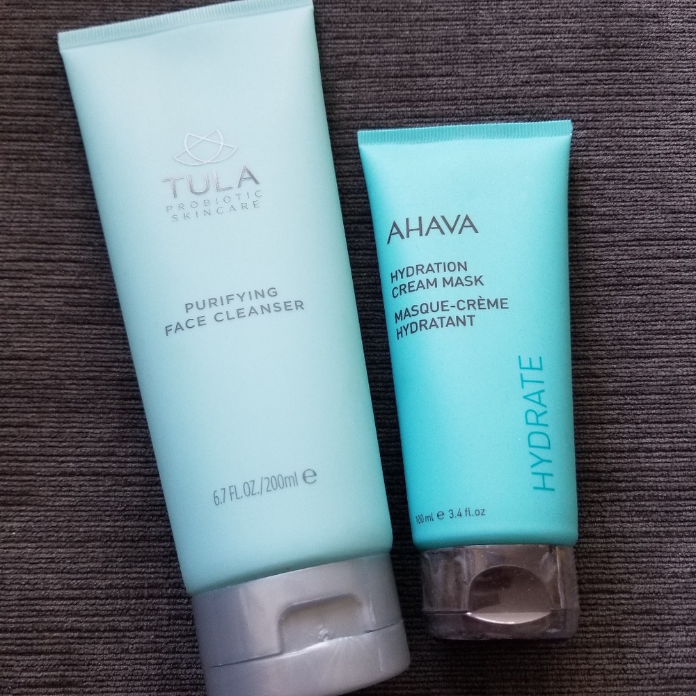Tula Probiotic Face Cleanser & Ahava Cream Mask
